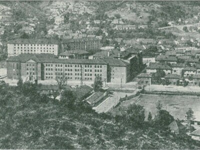Zona Grupului Școlar și Blocul 800 din Reșița, 1961