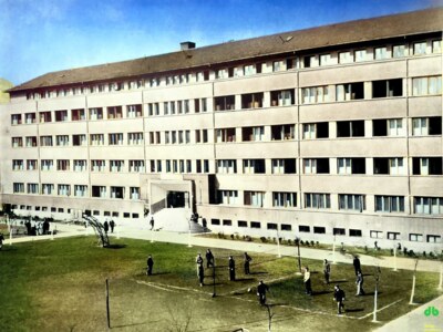 Grupul Școlar al uzinelor care a găzduit grupul nostru de studenți în 1964